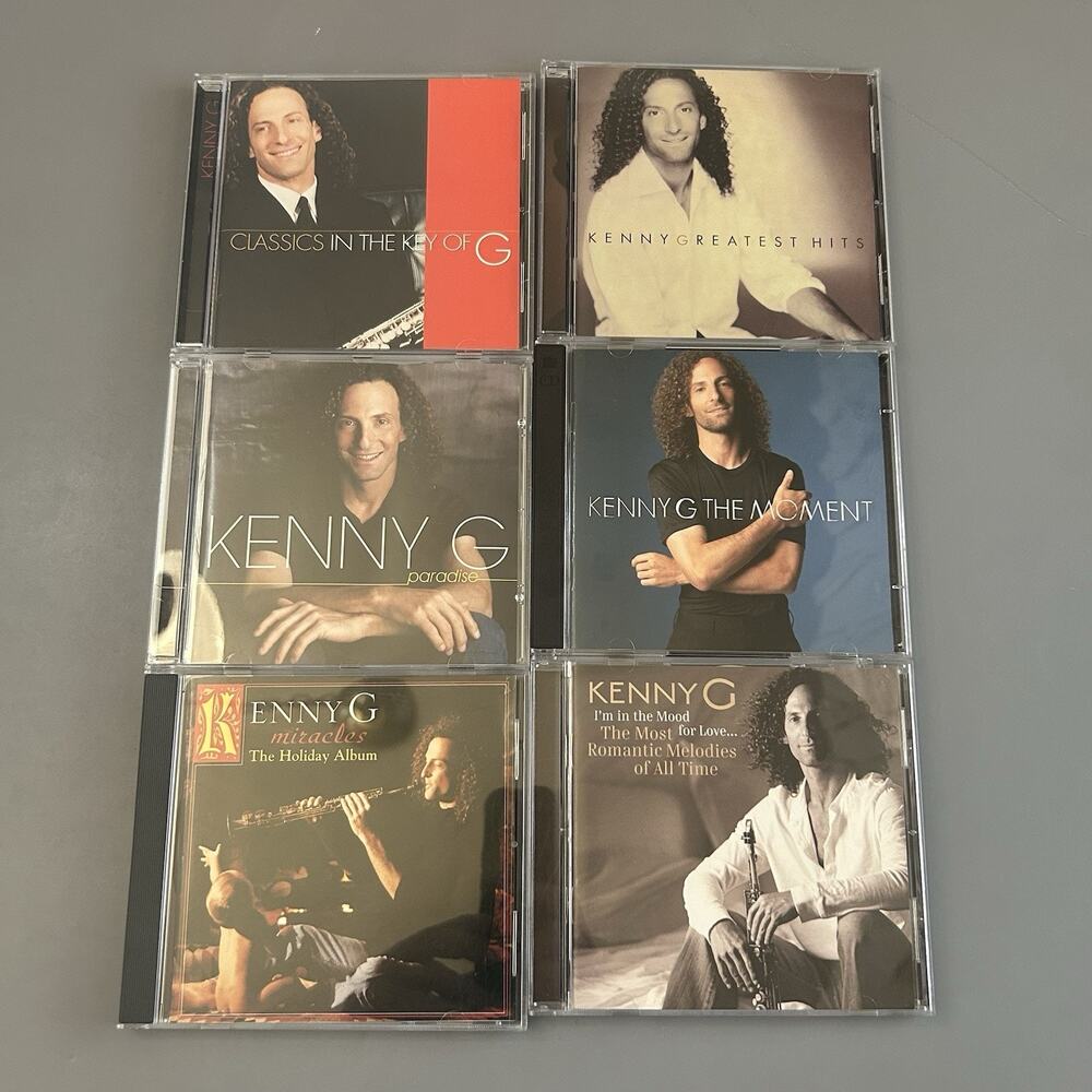 Kenny G CD Lot of 6 Greatest Hits Holiday Album Paradise The Moment Classic…